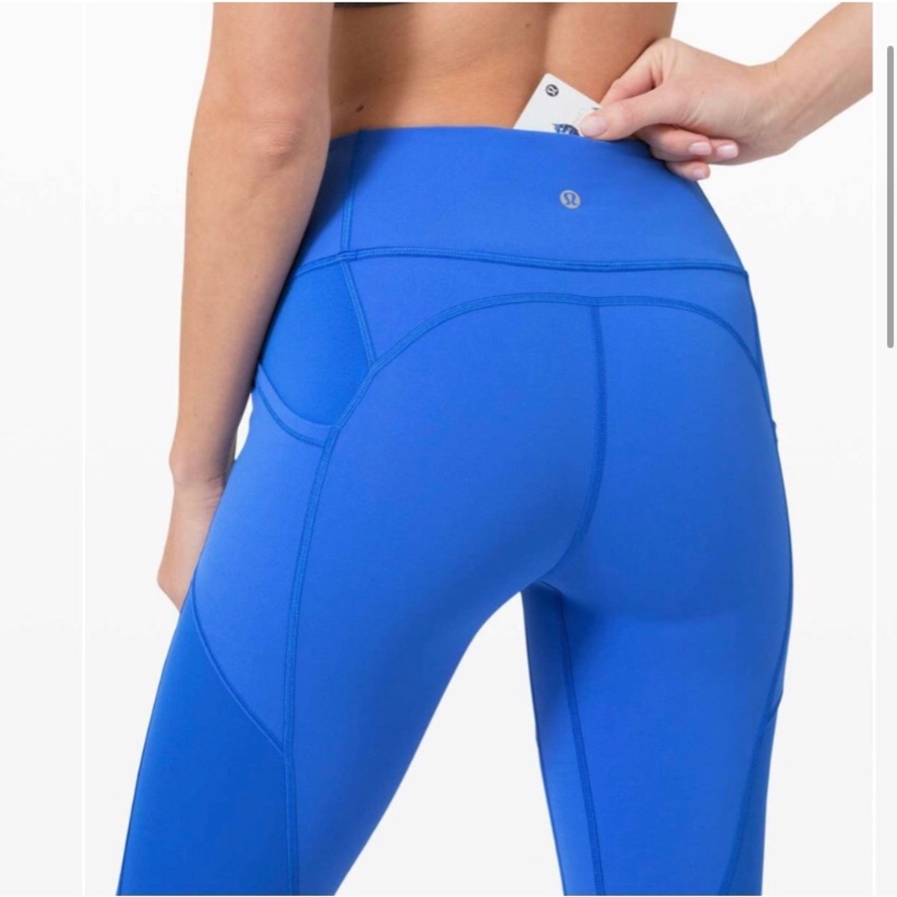 Lululemon Wild Bluebell Leggings 28” Size 4 - Picture 7 of 11